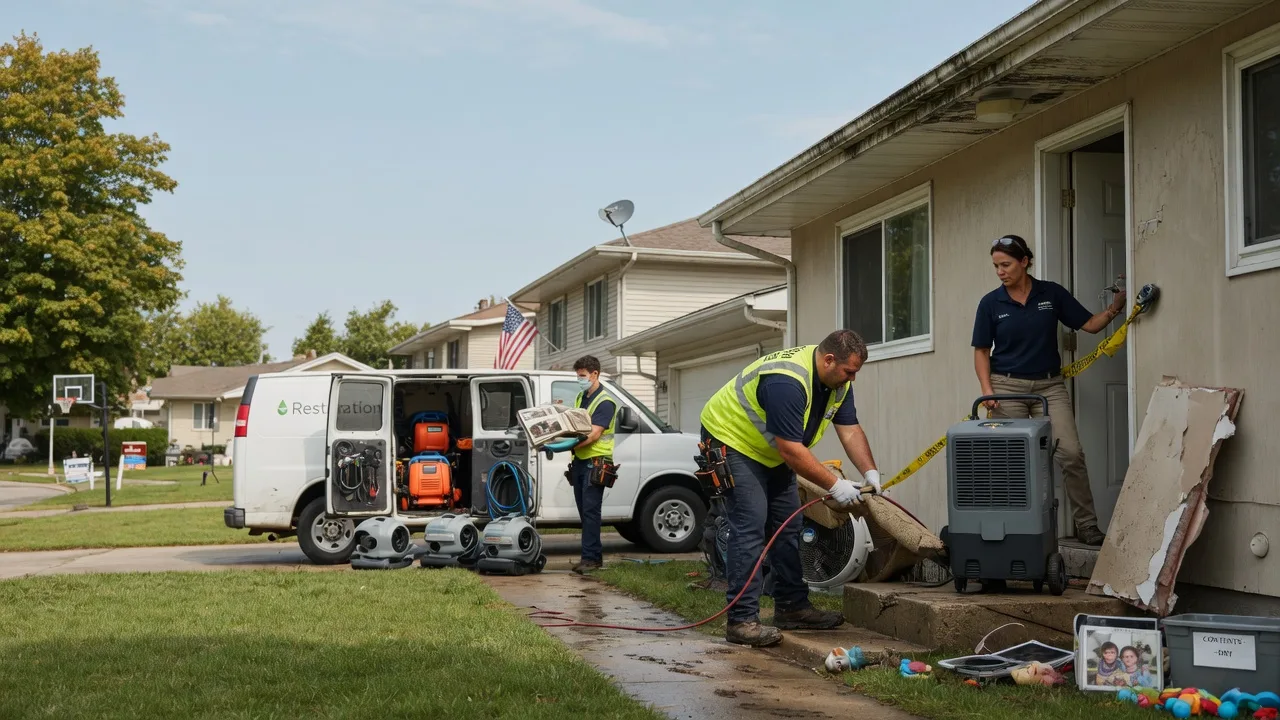 Water Damage Restoration in Chalmers, IN near me